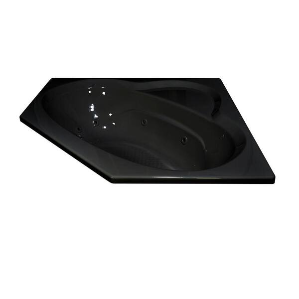 Lyons Industries Classic 5 ft. Whirlpool Bathtub in Black