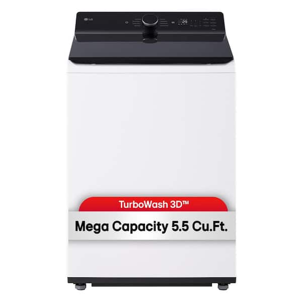 LG 5.5 cu. ft. SMART Top Load Washer in Alpine White with Impeller