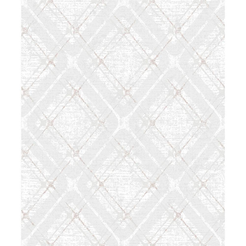 Hadley Light Grey Argyle Paper Strippable Roll (Covers 57.8 sq. ft.)