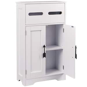 Accent Storage Organizer White 31.5 in. Accent Cabinet Office Storage Cabinet with 3 Shelves Large Capacity Reserve