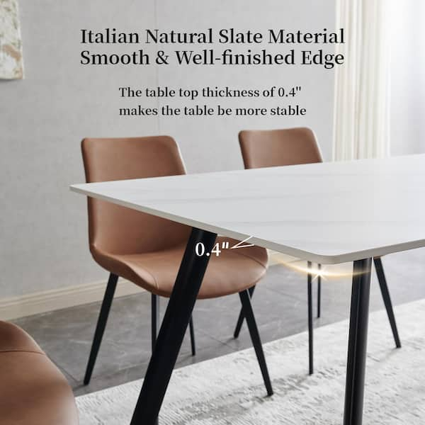 Slate top dining table and chairs hot sale