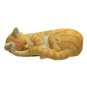 4 in. H Cat Nap Sleeping Kitten Statue