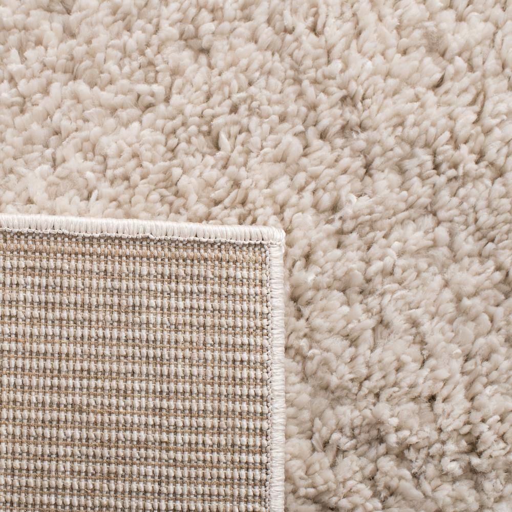 Beige Synthetic Easy Care Shag Runner Rug 2'3" x 6'