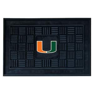 University of Miami 18 in. x 30 in. Door Mat