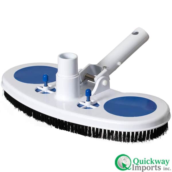 Manual Weighted Pool Surface Cleaner Vacuum Head for Vinyl-Lined System with Air-Relief Valves Swivel Hose Connector