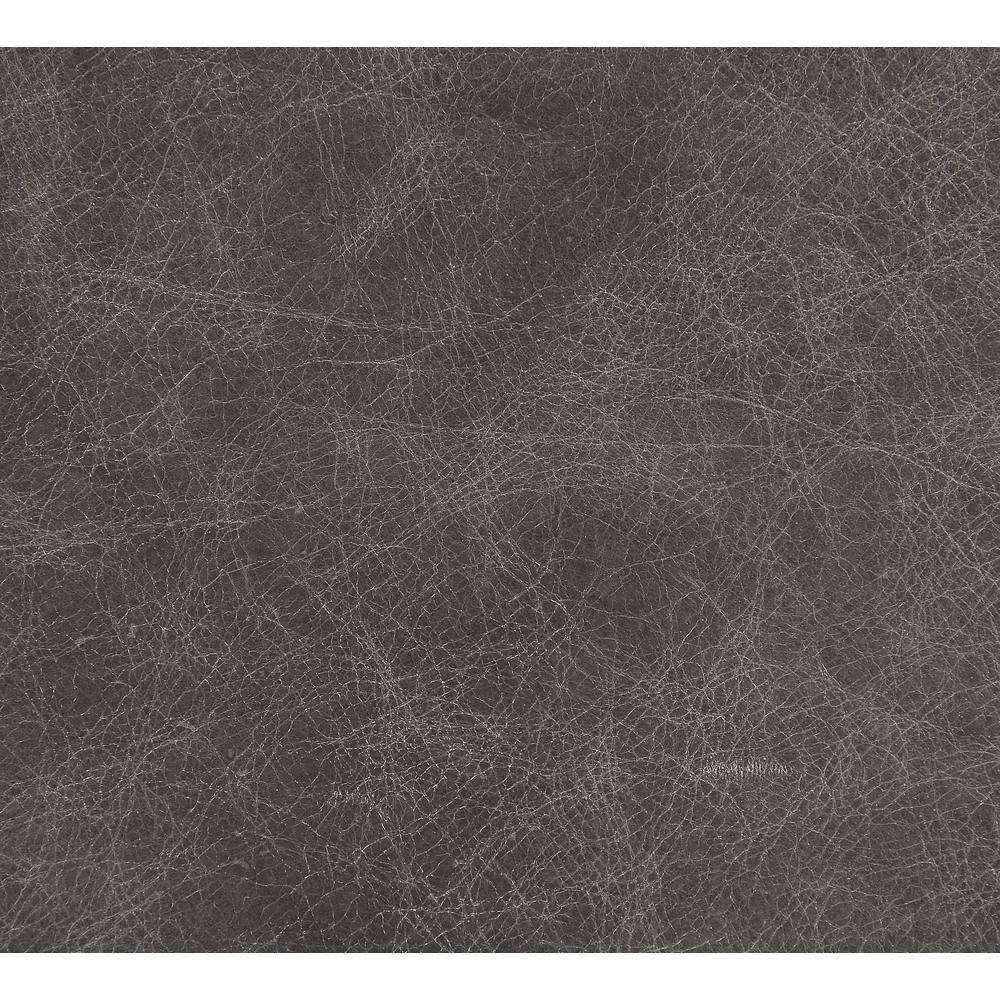 Metier Gray Top Grain Leather & Aluminum Swivel Recliner
