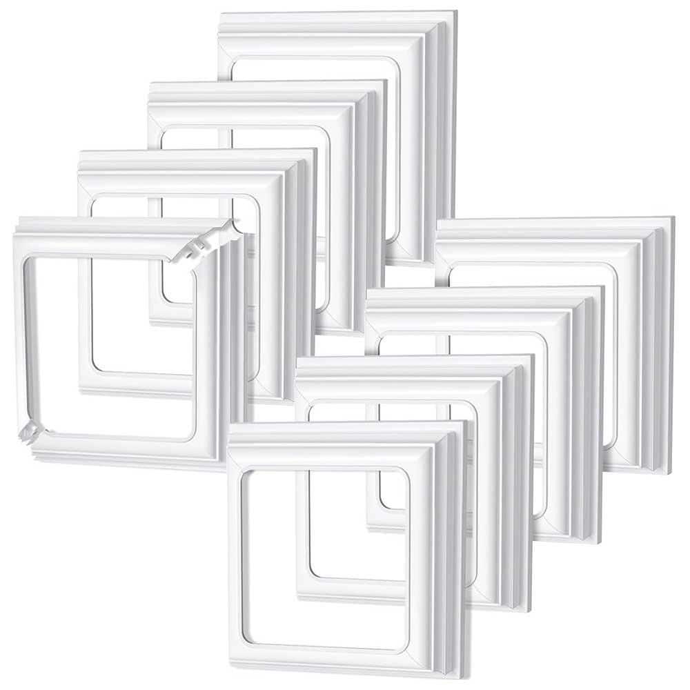 Vinyl Post Skirt Base Cover Column Wraps 4 x 4 in. White Trim for Deck Porch Hand and Stair Rails 8 Pieces price history on PriceWatchPro