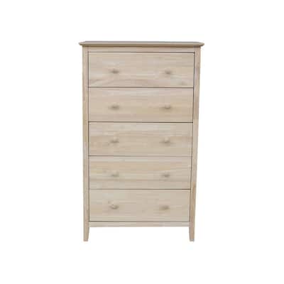 Chest Of Drawers Bedroom Furniture, 5 Foot Tall White Dresser