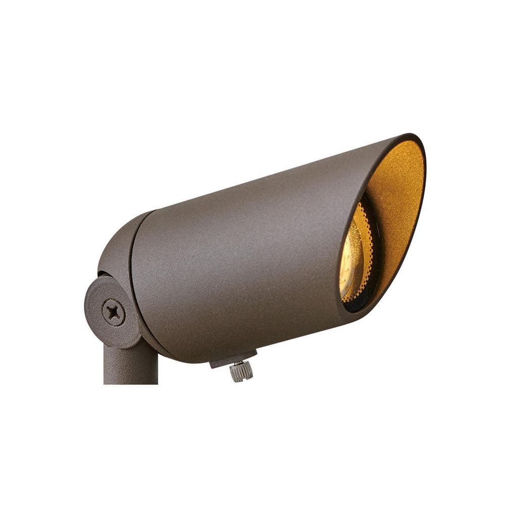 Textured Brown Aluminum LED Spot Light - Outdoor Wet Rated