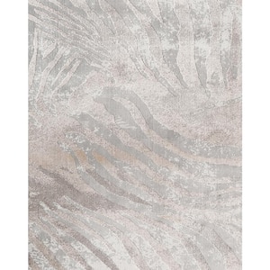 Serengeti White 11 ft. x 15 ft. Abstract Area Rug