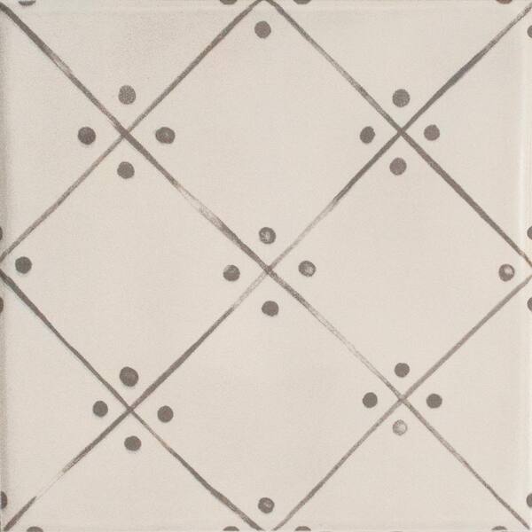 InDesign Handspun Taupe Line Art 6 in. x 6 in. Ceramic Wall Tile (10 sq. ft. / case)