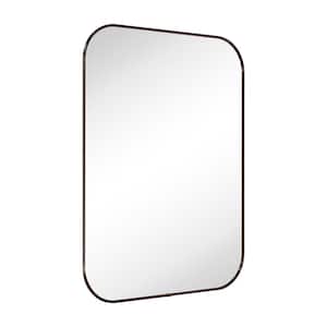 Lucia 22 in. W x 30 in. H Small Rounded Rectangular Framed Wall Mounted Bathroom Vanity Mirror in Oil Rubbed Bronze