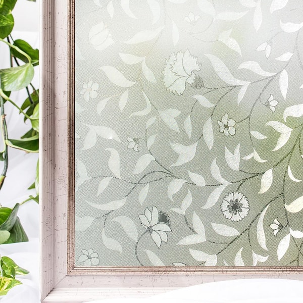 COTTON COLORS 35.4 in. x 78.7 in. Decorative and Privacy Window Film