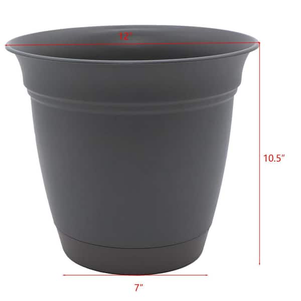 scalloped planter pot Round Terracotta Scalloped Planter Pot with Saucer for Plants and Home Decor