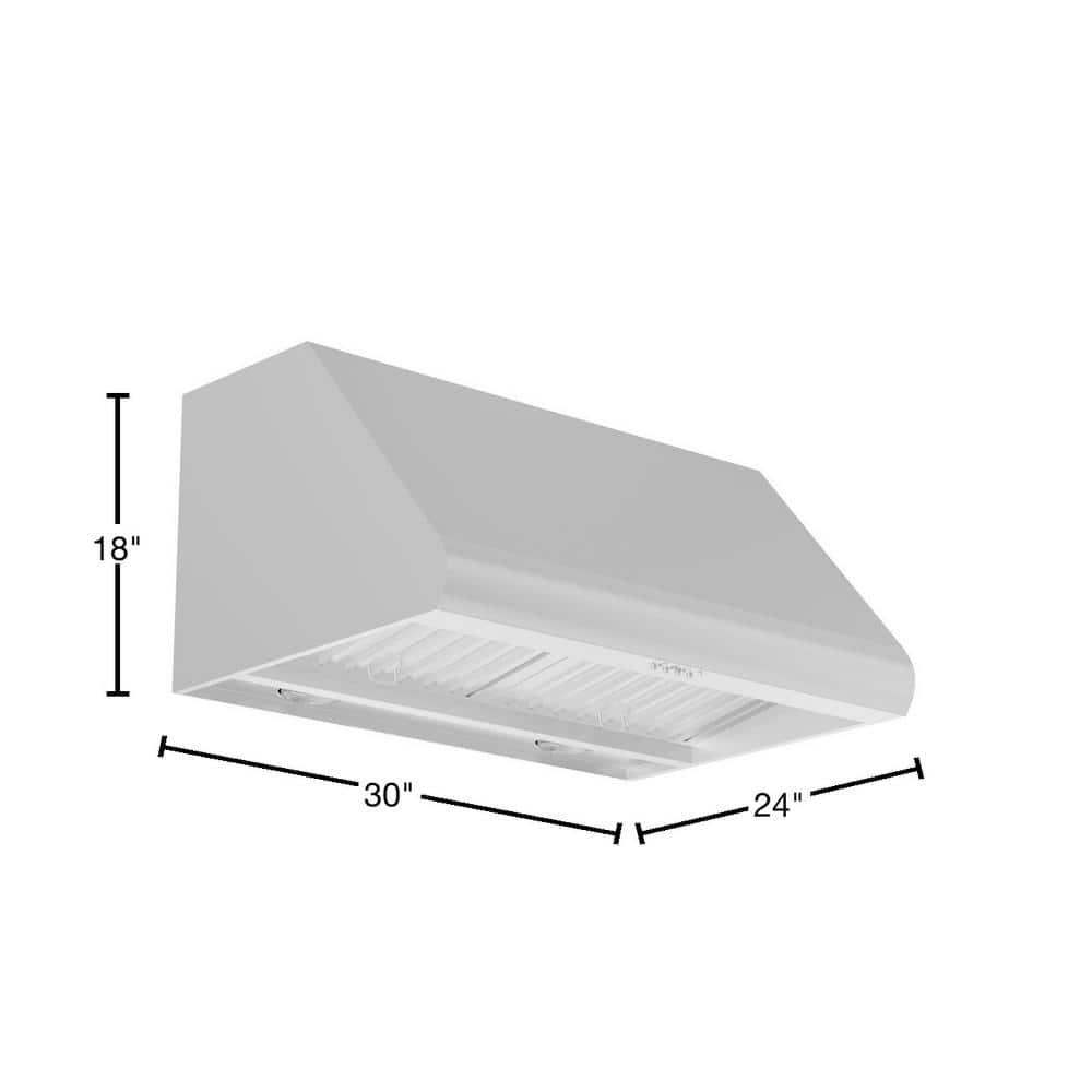 ZLINE 30" Stainless Steel Convertible Under Cabinet Range Hood