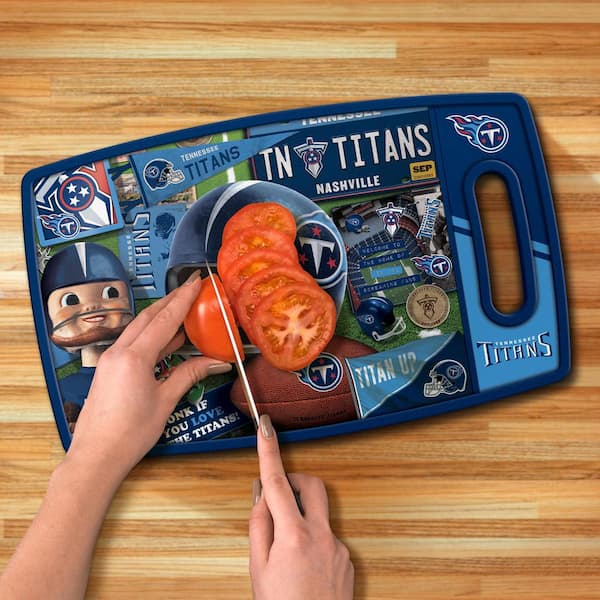 YouTheFan NFL Tennessee Titans Retro Series Polypropyene Cutting Board  2500225 - The Home Depot