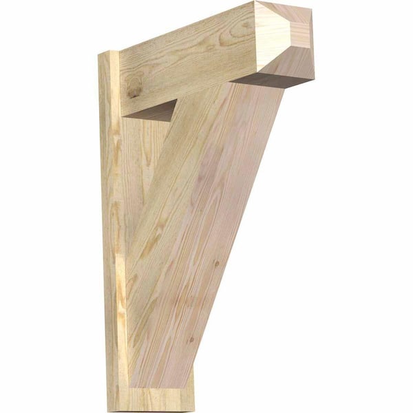 Ekena Millwork 8 in. x 32 in. x 24 in. Traditional Craftsman Rough Sawn Douglas Fir Outlooker