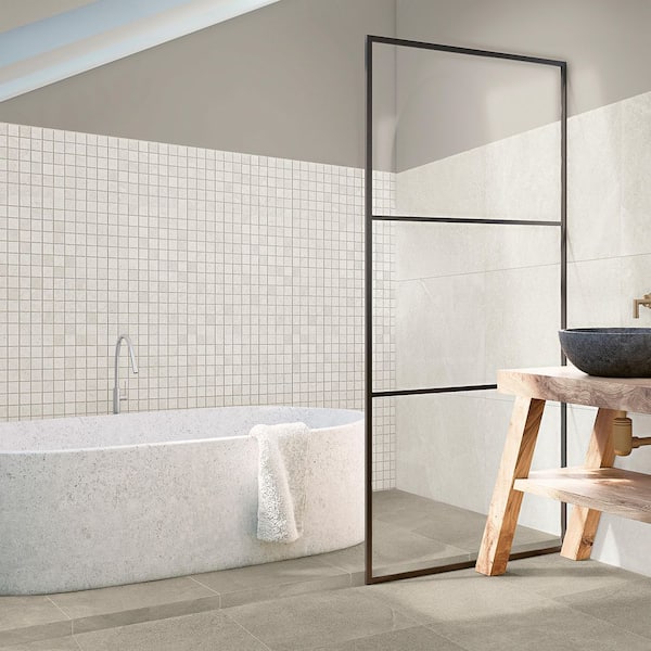 Iris Tortora 23.62 in. x 23.62 in. Matte Porcelain Floor and Wall Tile (11.62 sq. ft./Case)