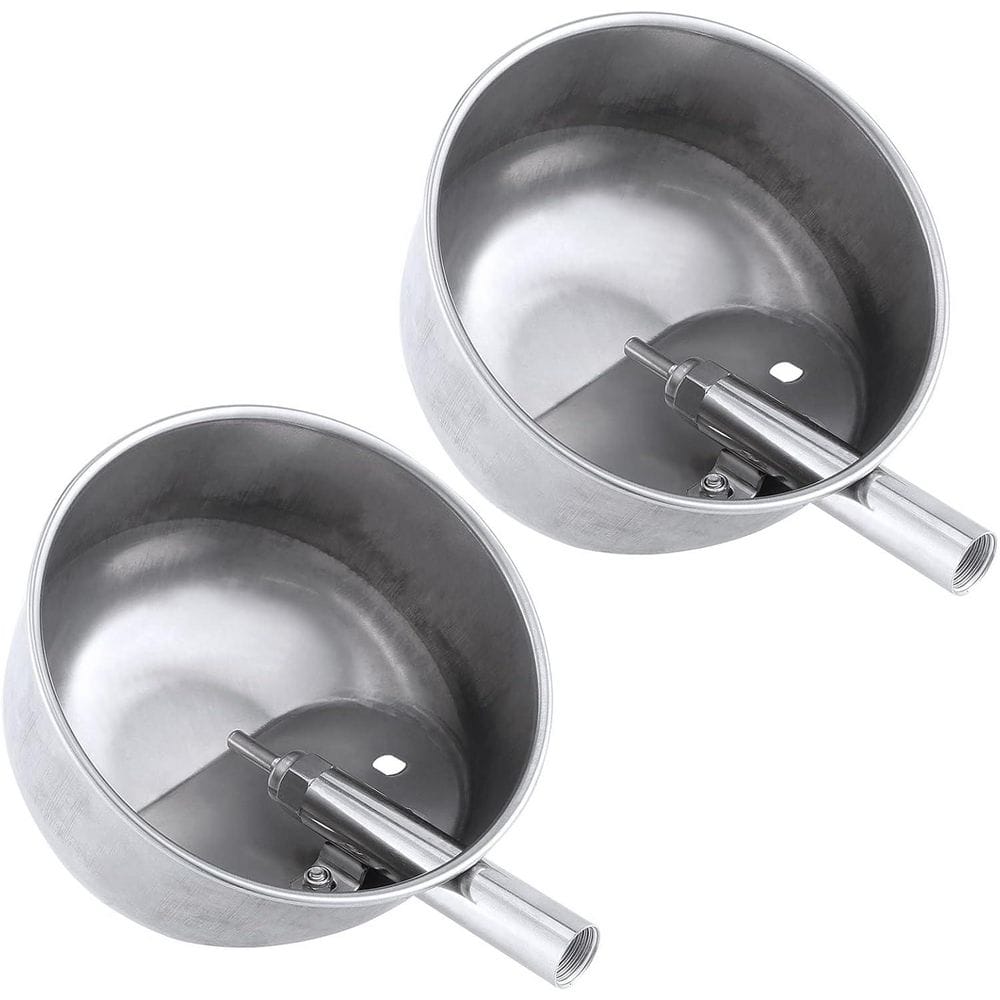 Pig Waterer 4 in. H 6.7 in. W 8.7 in. D Automatic Stainless Steel Livestock Supply Drinker 2 Pack price history on PriceWatchPro
