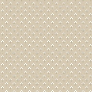 Lili Beige Miniature Floral Paper Strippable Roll (Covers 56.4 sq. ft.)