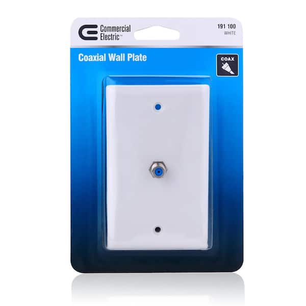 GE Coax Cable Wall Plate