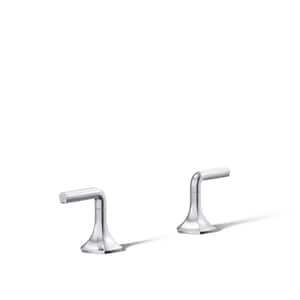 Occasion Lever Bathroom Sink Faucet Handles, Polished Chrome