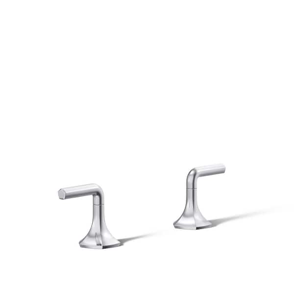 KOHLER Occasion Lever Bathroom Sink Faucet Handles, Polished Chrome