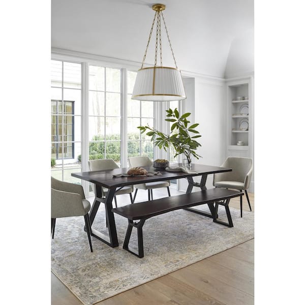 Dresden Gray Traditional 7 ft. x 10 ft. Indoor Area Rug