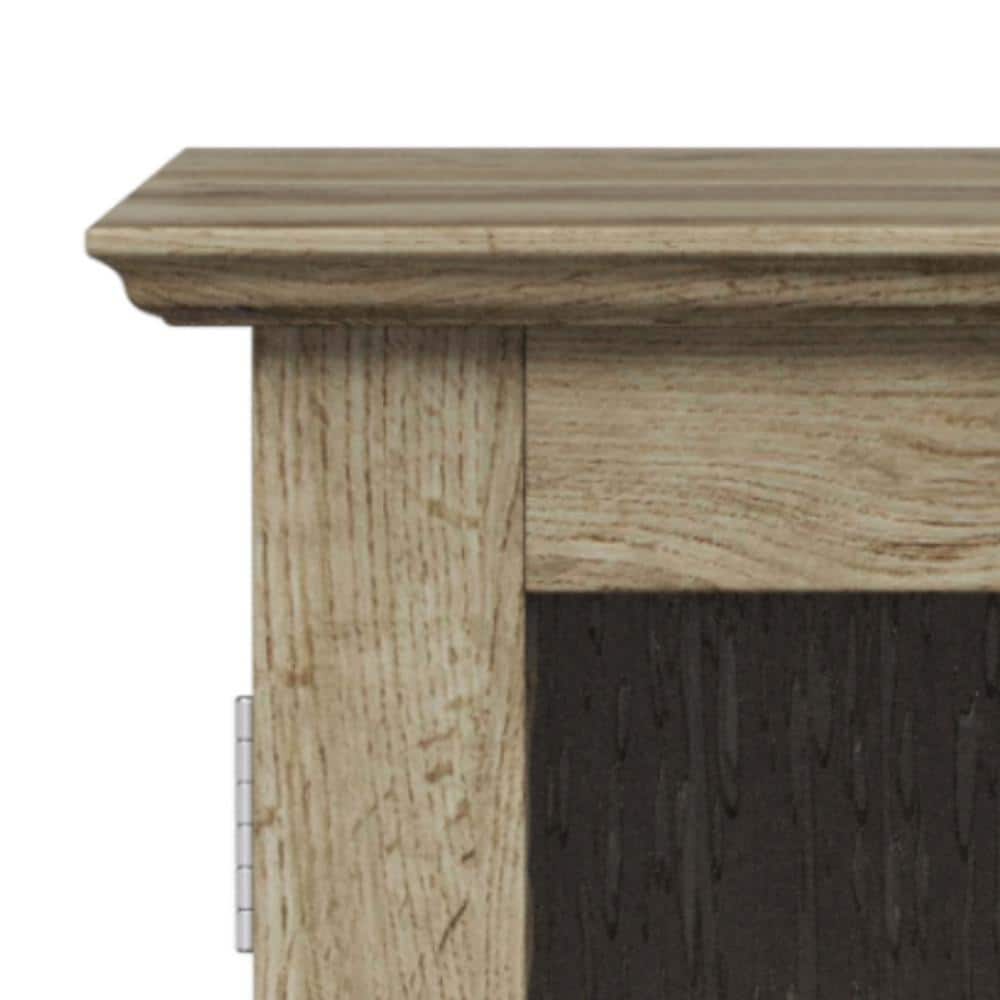 Connor Light Oak Two-Door Wall Cabinet with Adjustable Shelves