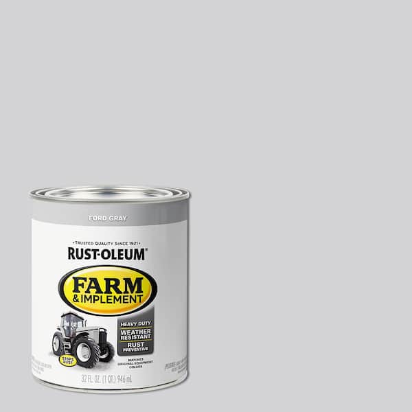 Rust-Oleum 1 qt. Farm Equipment Ford Gray Enamel Paint (2-Pack)
