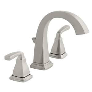 Mason 8 in. Widespread Double-Handle High-Arc Bathroom Faucet in Brushed Nickel