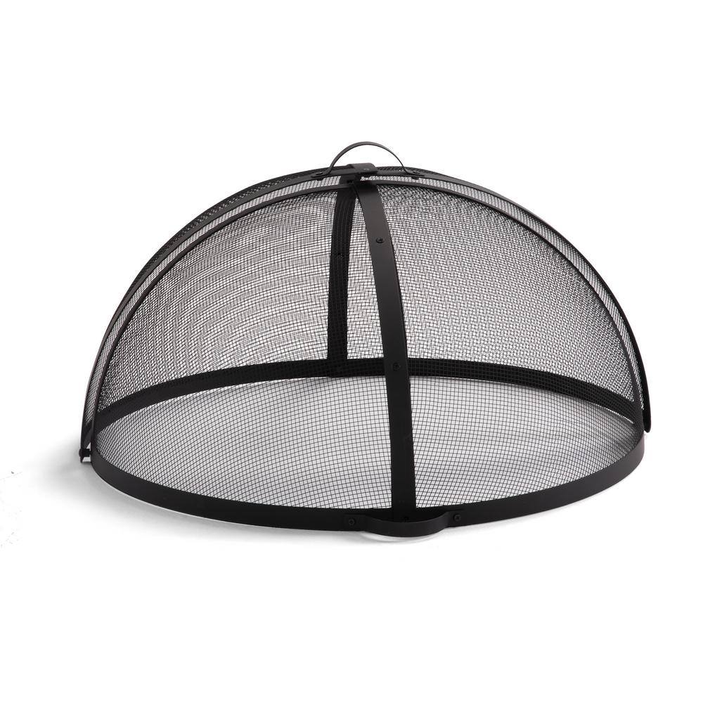 32 in. Easy Access Steel Fire Pit Spark Screen in Black price history on PriceWatchPro