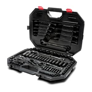 1/4 in., 3/8 in. and 1/2 in. Drive 100-Position Universal SAE and Metric Mechanics Tool Set (105-Piece)
