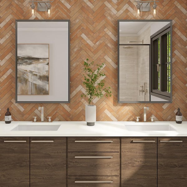 Cotto Revival Rust 2 in. x 9 in. Matte Porcelain Floor and Wall Tile (5.72 sq. ft. /Case)