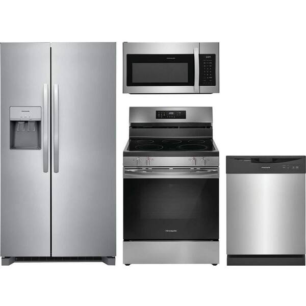 Package CAFEMD2 - Cafe Appliance Package - 4 Piece Appliance Package With Electric Range Matte Black 82
