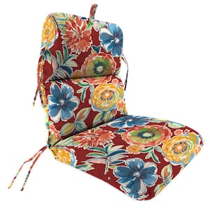 45 in. L x 22 in. W x 5 in. T Outdoor Chair Cushion in Colsen Berry