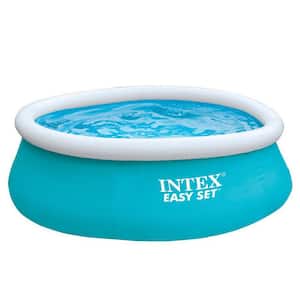 6 ft. x 20 in. Easy Set Inflatable Swimming Pool - Aqua Blue 54402E