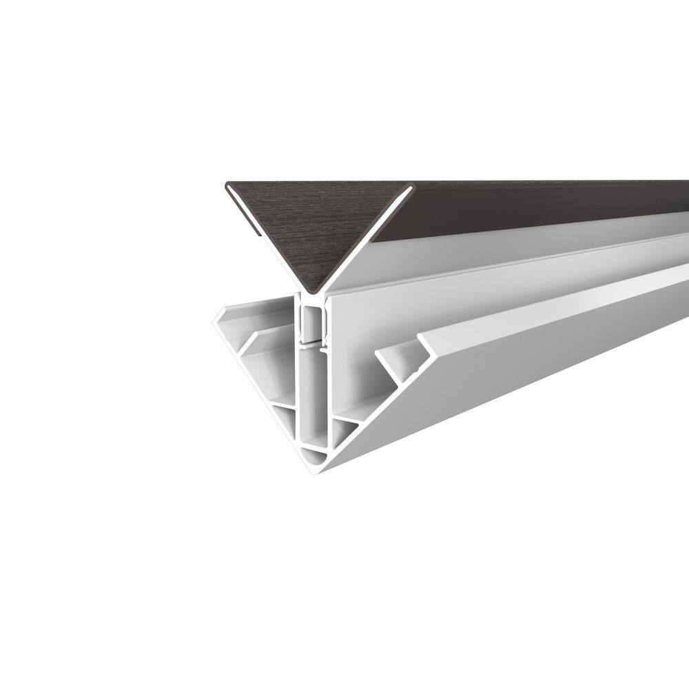 Alusions 3.25 in. x 3.19 in. x 8 ft. Argentinian Silver Gray Composite Aluminum Inside Corner Trim Kit for 1 in. Board price history on PriceWatchPro