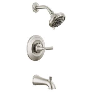 Casara Single-Handle 6-Spray Tub and Shower Faucet in Spotshield Brushed Nickel (Valve Included)