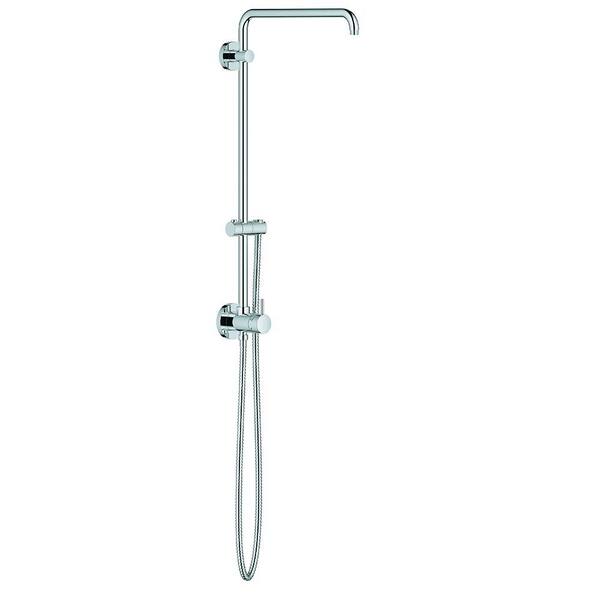 GROHE 2-Function Retro-Fit Wall-Mounted Single-Handle Shower Kit in StarLight Chrome (Valve Not Included)