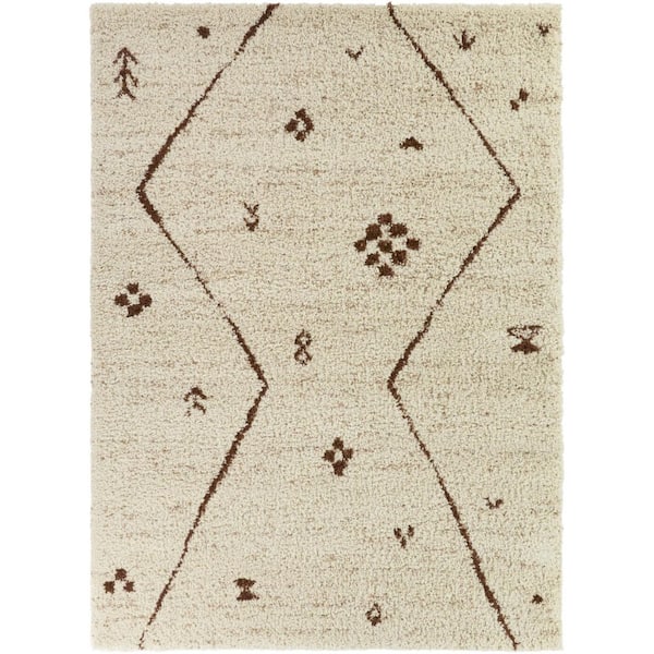 DeCarava Pink/Beige 8 ft. x 10 ft. Area Rug