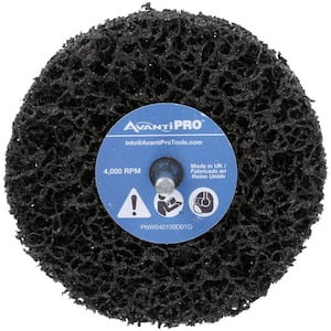 4 in. x 1 in. Non-Woven Drill Mount Quick-Strip Disc