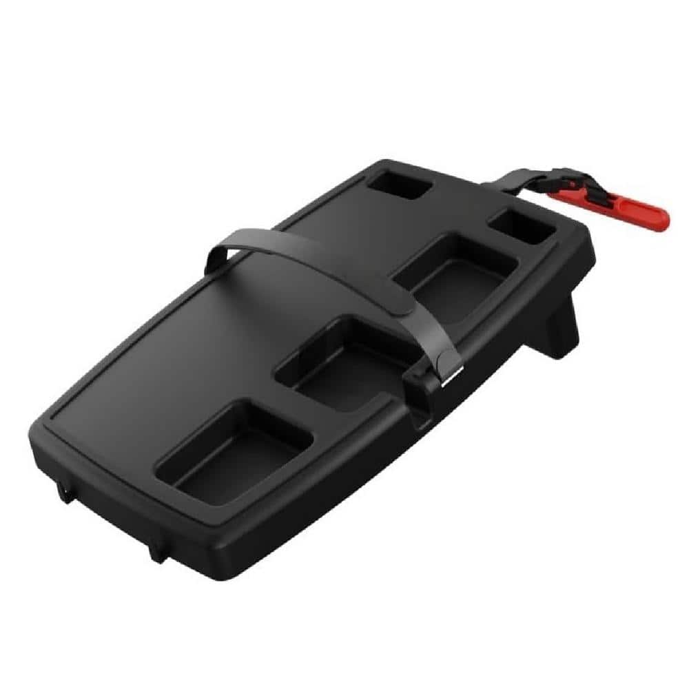 Car Tray Table Organizer with 2 Elastic Straps Quick Release Seat Anchor in