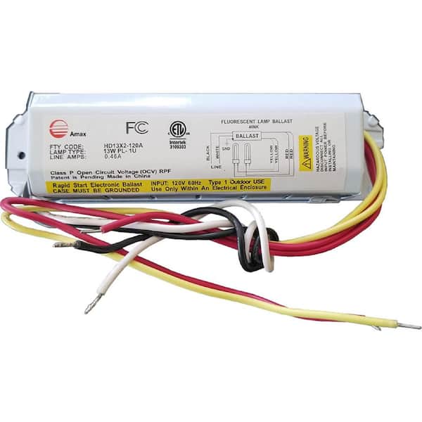 Amax lighting  Amax lighting  120-Volt 6.63 in. Electronic Ballast 2-PL 13-Watt Lamps