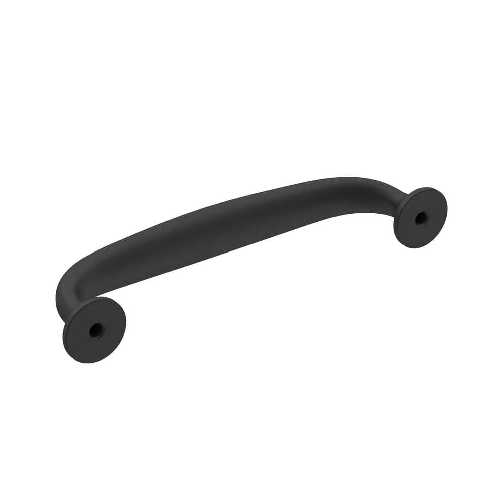 Matte Black Traditional Cabinet Drawer Pull with Mounting Hardware