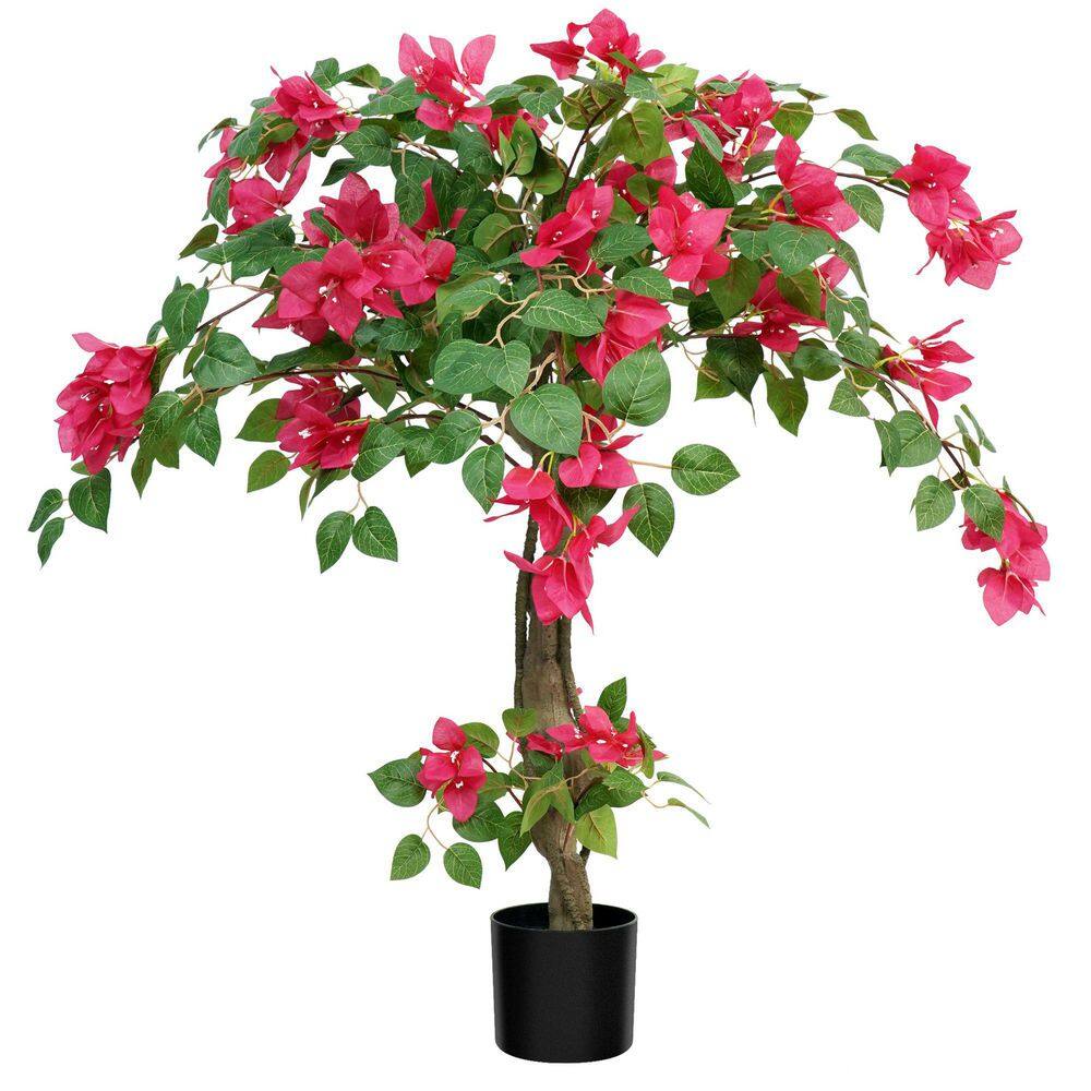 3 ft. Artificial Bougainvillea Tree Faux Flowering Plant Faux Plants Faux Tree, Home Office Garden Indoor Outdoor Decor price history on PriceWatchPro