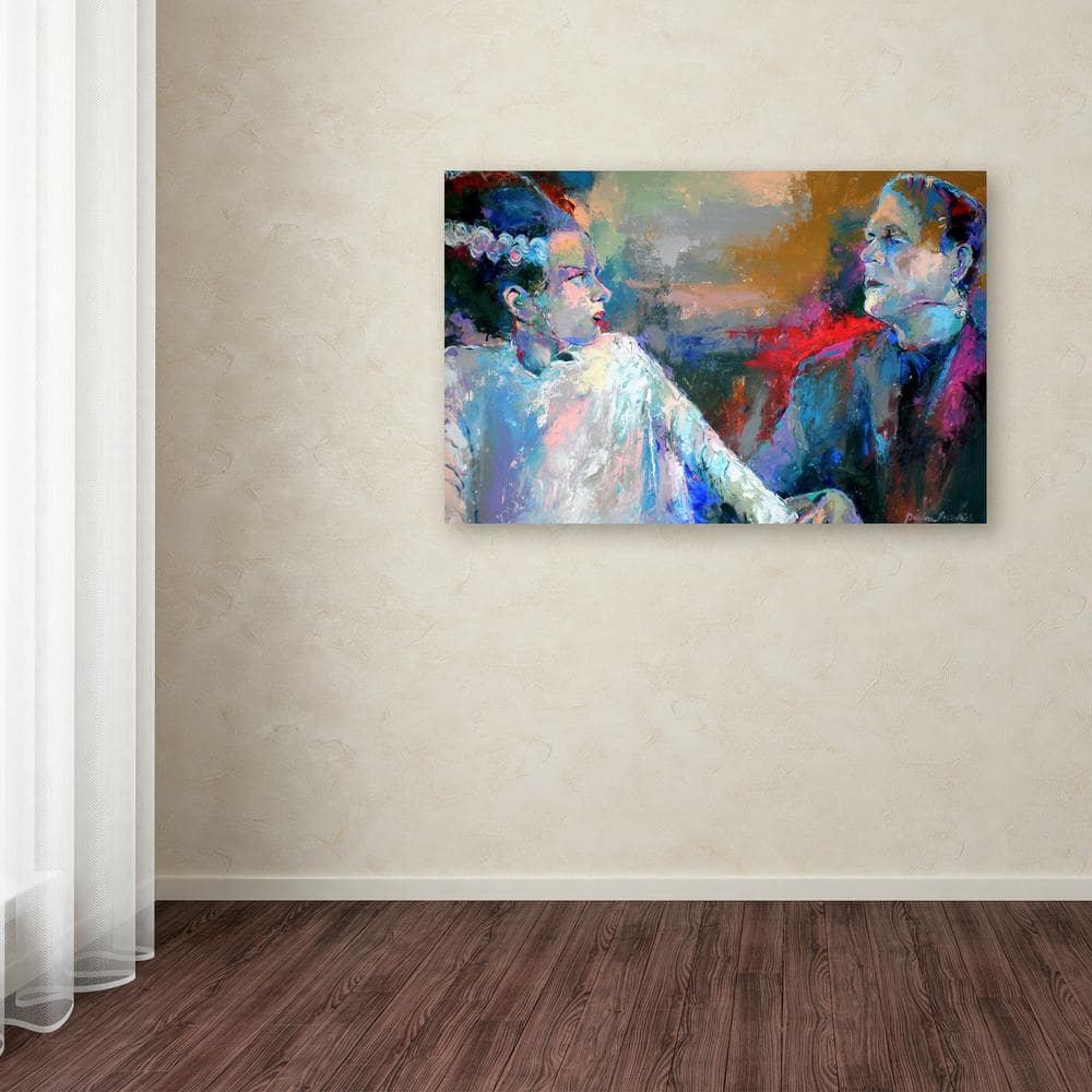 Richard Wallich Colorful Frankenstein and Bride Canvas Art - 30x47