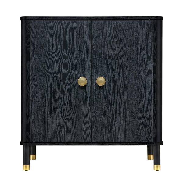 Sango Buren Black 2-Door Cabinet
