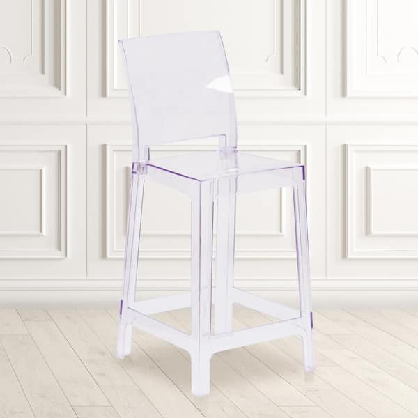 Transparent Crystal Ghost Counter Stools (Set of 4)