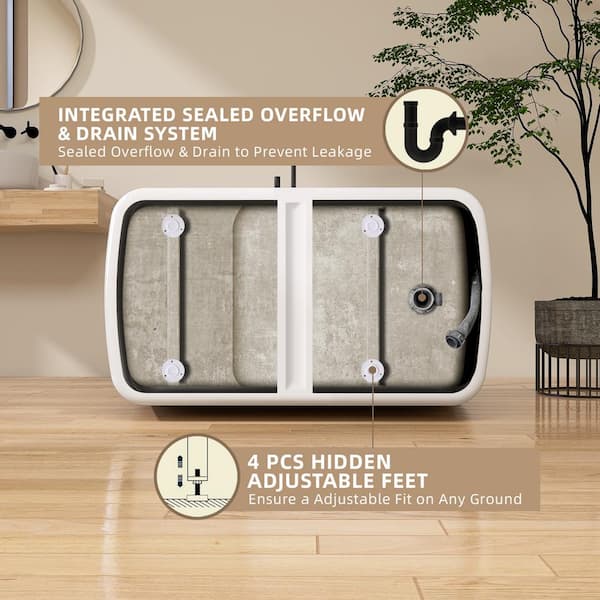 すば Zeafive 49 in. x 27.9 in. Acrylic Japanese Soaking Tub
